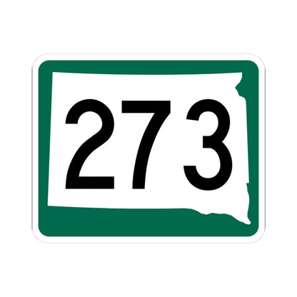 SD 273 (South Dakota) (Road Sign) STICKER Vinyl Kiss-Cut Decal 3 Inch White - The Sticker Space