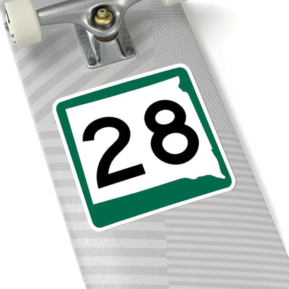 SD 28 (South Dakota) (Road Sign) STICKER Vinyl Kiss-Cut Decal - The Sticker Space