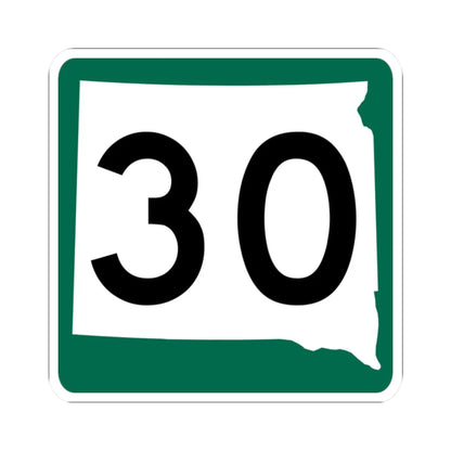 SD 30 (South Dakota) (Road Sign) STICKER Vinyl Kiss-Cut Decal 2 Inch White - The Sticker Space