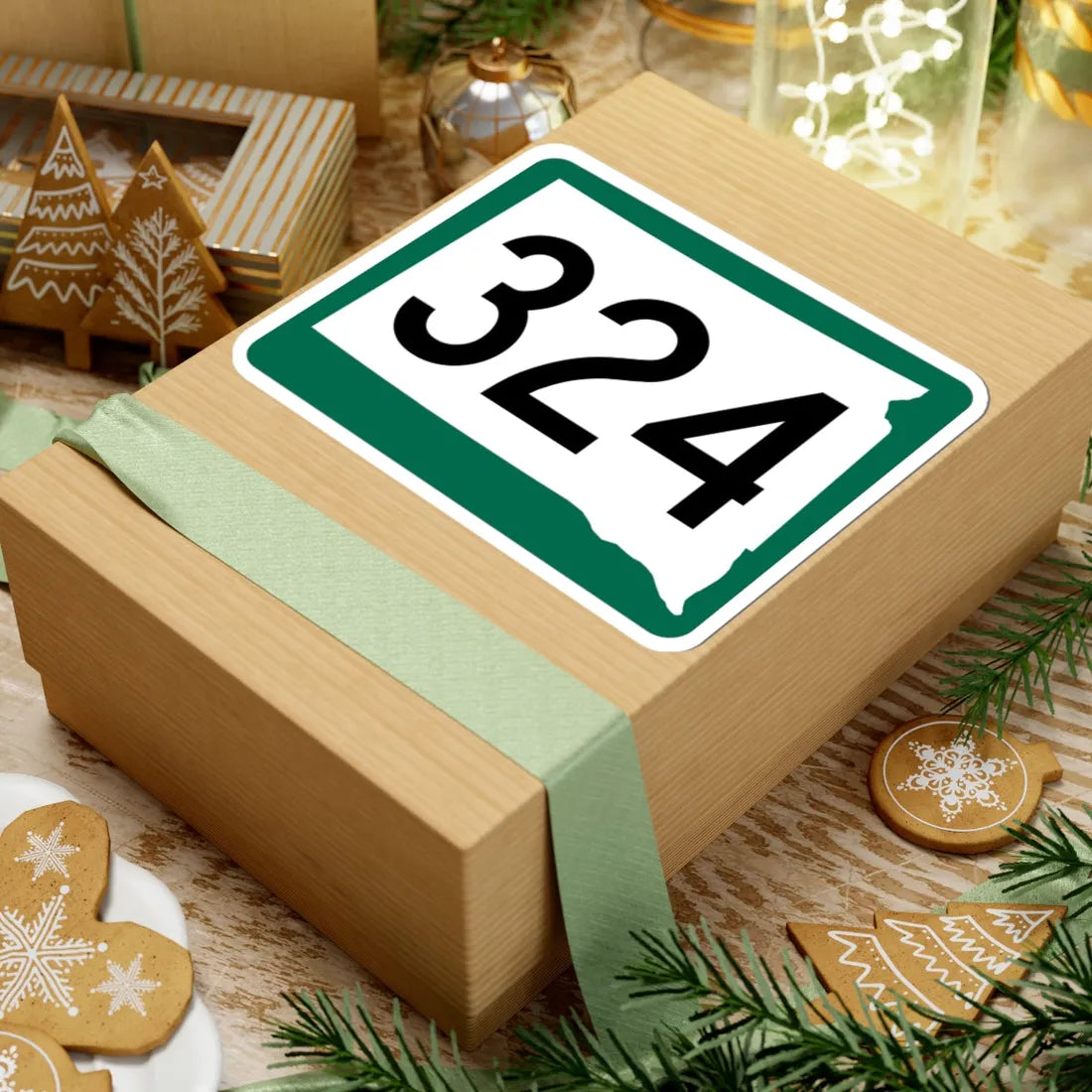 SD 324 (South Dakota) (Road Sign) STICKER Vinyl Kiss-Cut Decal - The Sticker Space