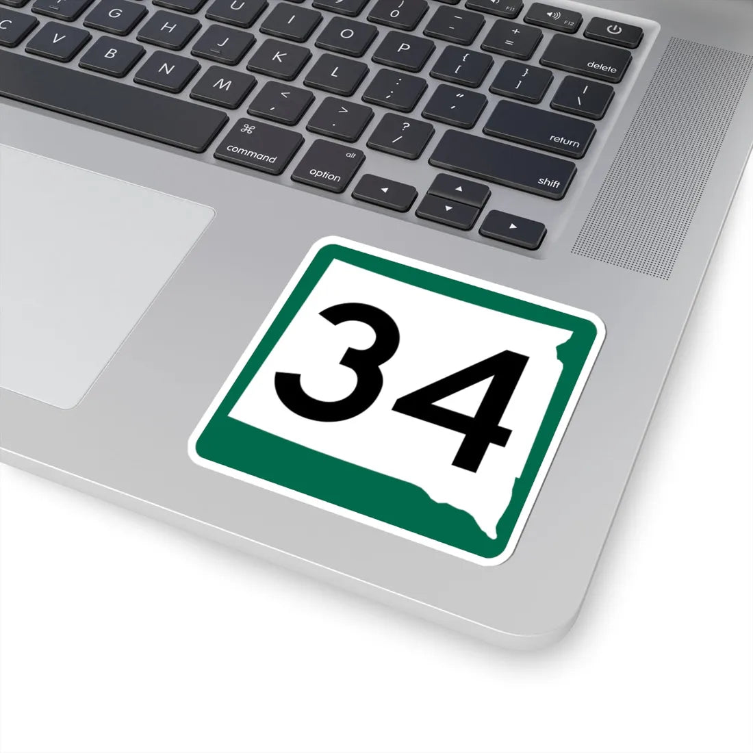 SD 34 (South Dakota) (Road Sign) STICKER Vinyl Kiss-Cut Decal - The Sticker Space