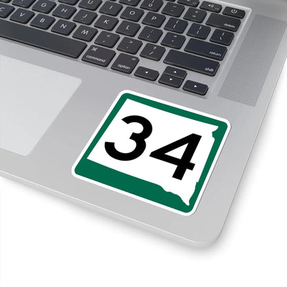 SD 34 (South Dakota) (Road Sign) STICKER Vinyl Kiss-Cut Decal - The Sticker Space