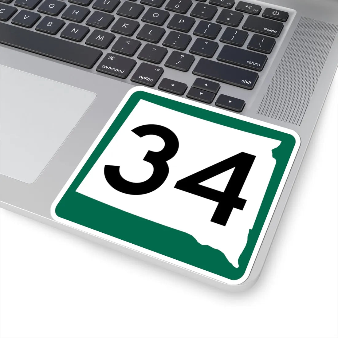 SD 34 (South Dakota) (Road Sign) STICKER Vinyl Kiss-Cut Decal - The Sticker Space