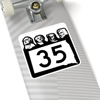 SD 35 1960 (South Dakota) (Road Sign) STICKER Vinyl Kiss-Cut Decal - The Sticker Space