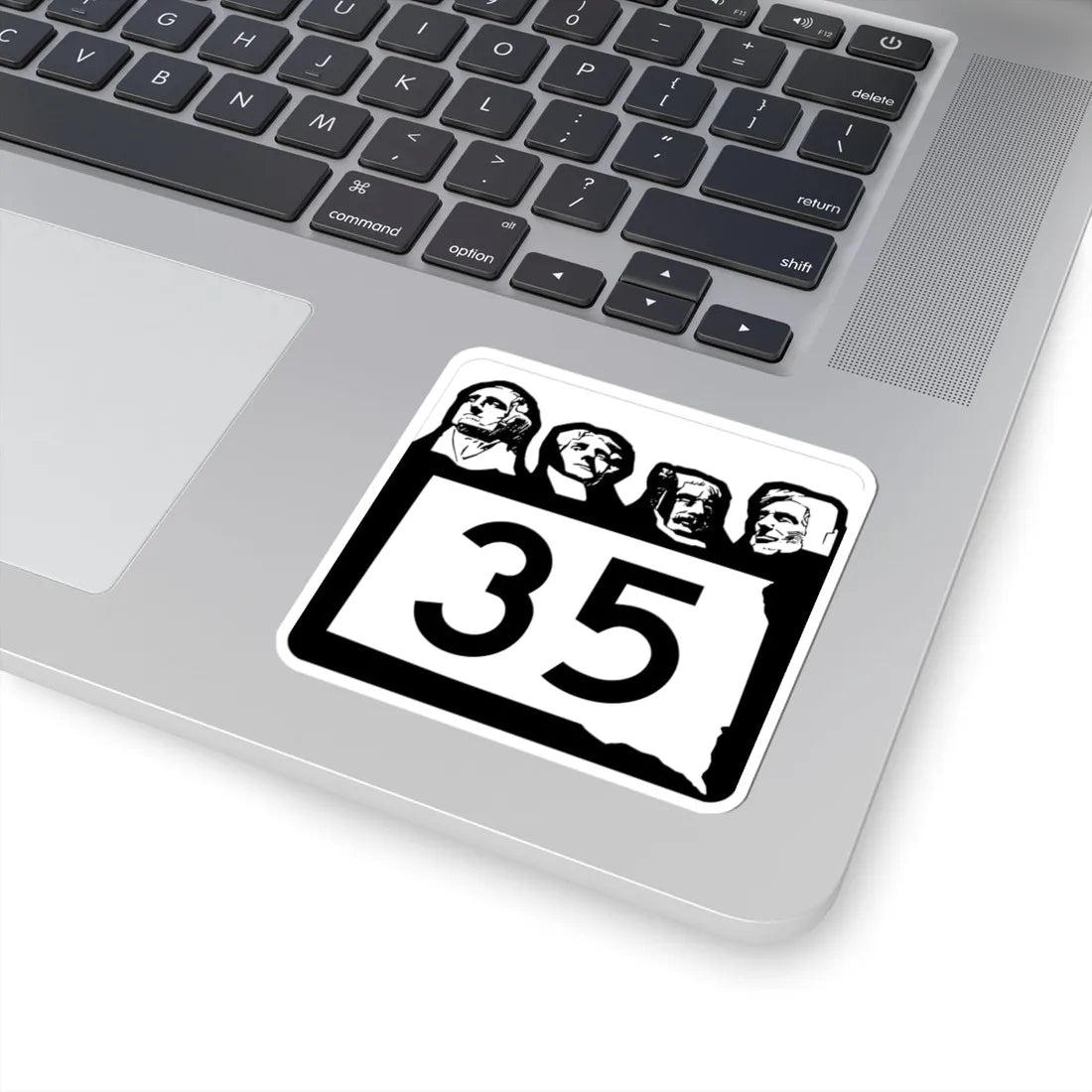SD 35 1960 (South Dakota) (Road Sign) STICKER Vinyl Kiss-Cut Decal - The Sticker Space
