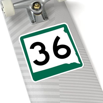 SD 36 (South Dakota) (Road Sign) STICKER Vinyl Kiss-Cut Decal - The Sticker Space