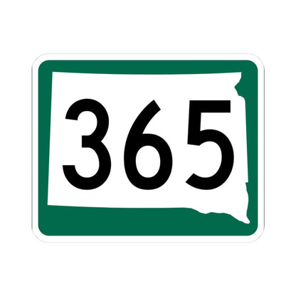 SD 365 (South Dakota) (Road Sign) STICKER Vinyl Kiss-Cut Decal 3 Inch White - The Sticker Space