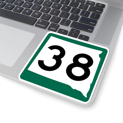 SD 38 (South Dakota) (Road Sign) STICKER Vinyl Kiss-Cut Decal - The Sticker Space