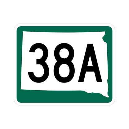 SD 38A (South Dakota) (Road Sign) STICKER Vinyl Kiss-Cut Decal 3 Inch White - The Sticker Space