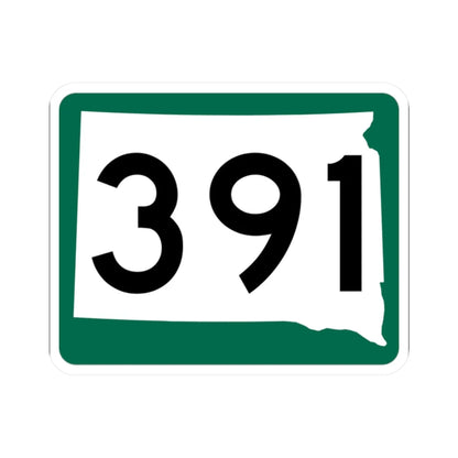 SD 391 (South Dakota) (Road Sign) STICKER Vinyl Kiss-Cut Decal 2 Inch White - The Sticker Space