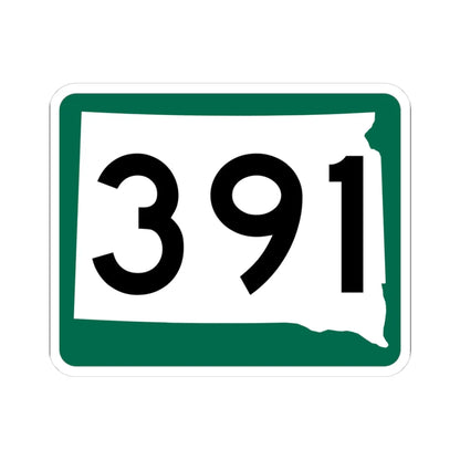 SD 391 (South Dakota) (Road Sign) STICKER Vinyl Kiss-Cut Decal 3 Inch White - The Sticker Space