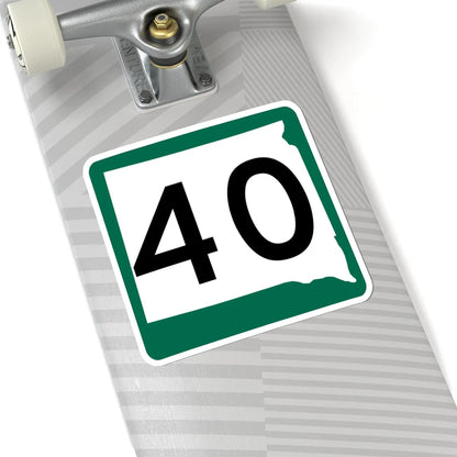 SD 40 (South Dakota) (Road Sign) STICKER Vinyl Kiss-Cut Decal - The Sticker Space