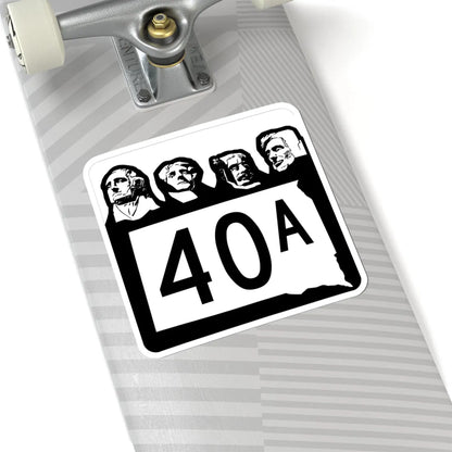 SD 40A 1960 (South Dakota) (Road Sign) STICKER Vinyl Kiss-Cut Decal - The Sticker Space