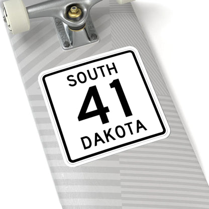 SD 41 1950 (South Dakota) (Road Sign) STICKER Vinyl Kiss-Cut Decal - The Sticker Space