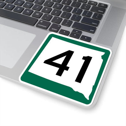 SD 41 (South Dakota) (Road Sign) STICKER Vinyl Kiss-Cut Decal - The Sticker Space