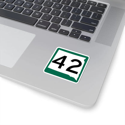 SD 42 (South Dakota) (Road Sign) STICKER Vinyl Kiss-Cut Decal - The Sticker Space