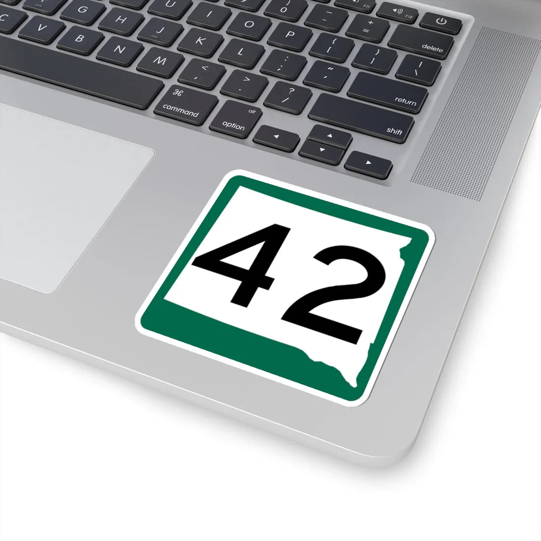 SD 42 (South Dakota) (Road Sign) STICKER Vinyl Kiss-Cut Decal - The Sticker Space