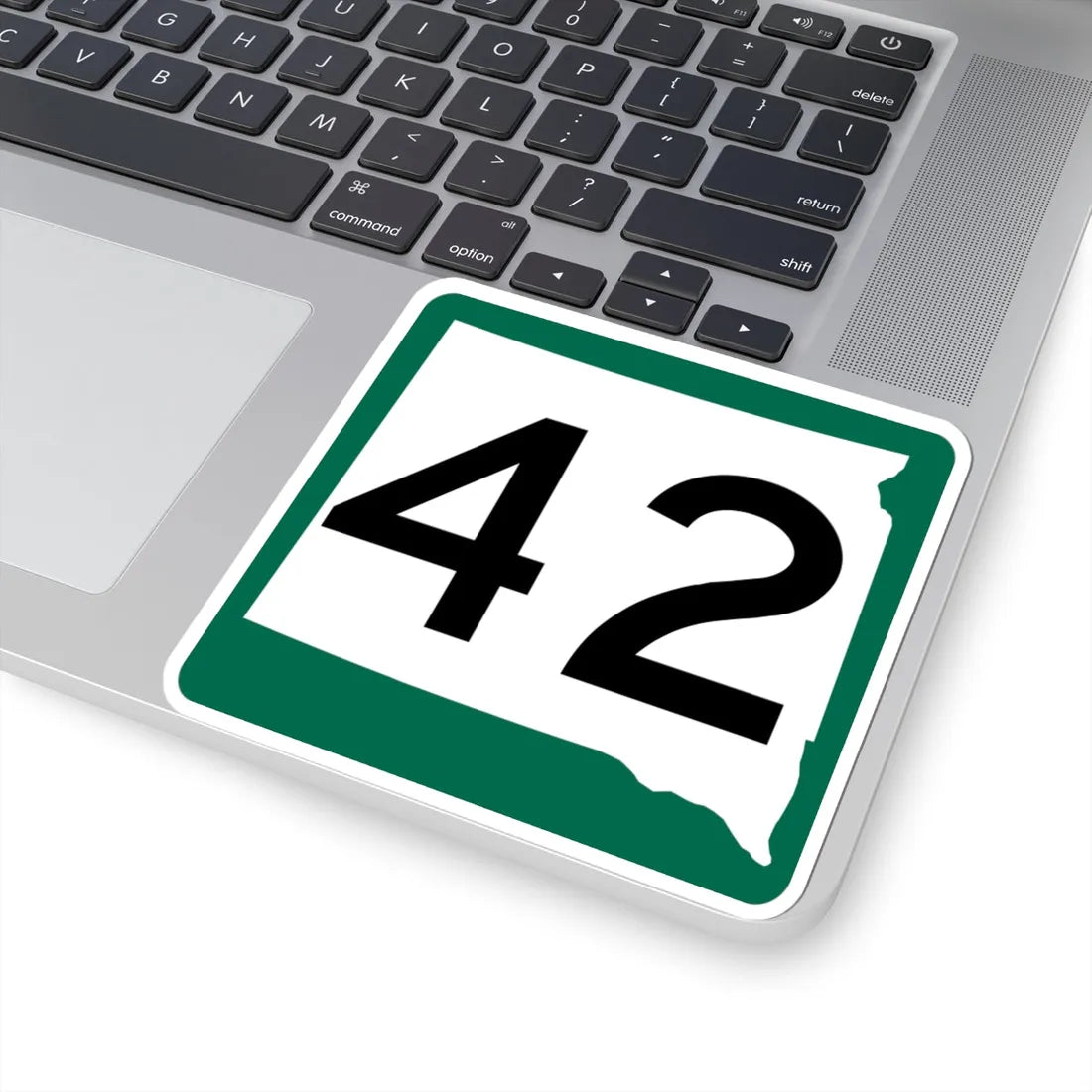 SD 42 (South Dakota) (Road Sign) STICKER Vinyl Kiss-Cut Decal - The Sticker Space