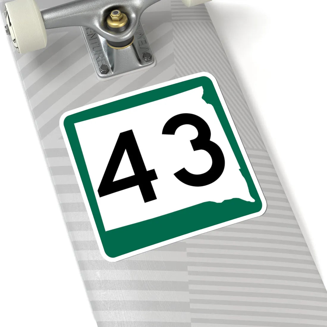 SD 43 (South Dakota) (Road Sign) STICKER Vinyl Kiss-Cut Decal - The Sticker Space