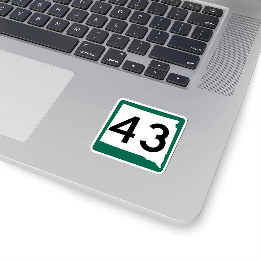 SD 43 (South Dakota) (Road Sign) STICKER Vinyl Kiss-Cut Decal - The Sticker Space