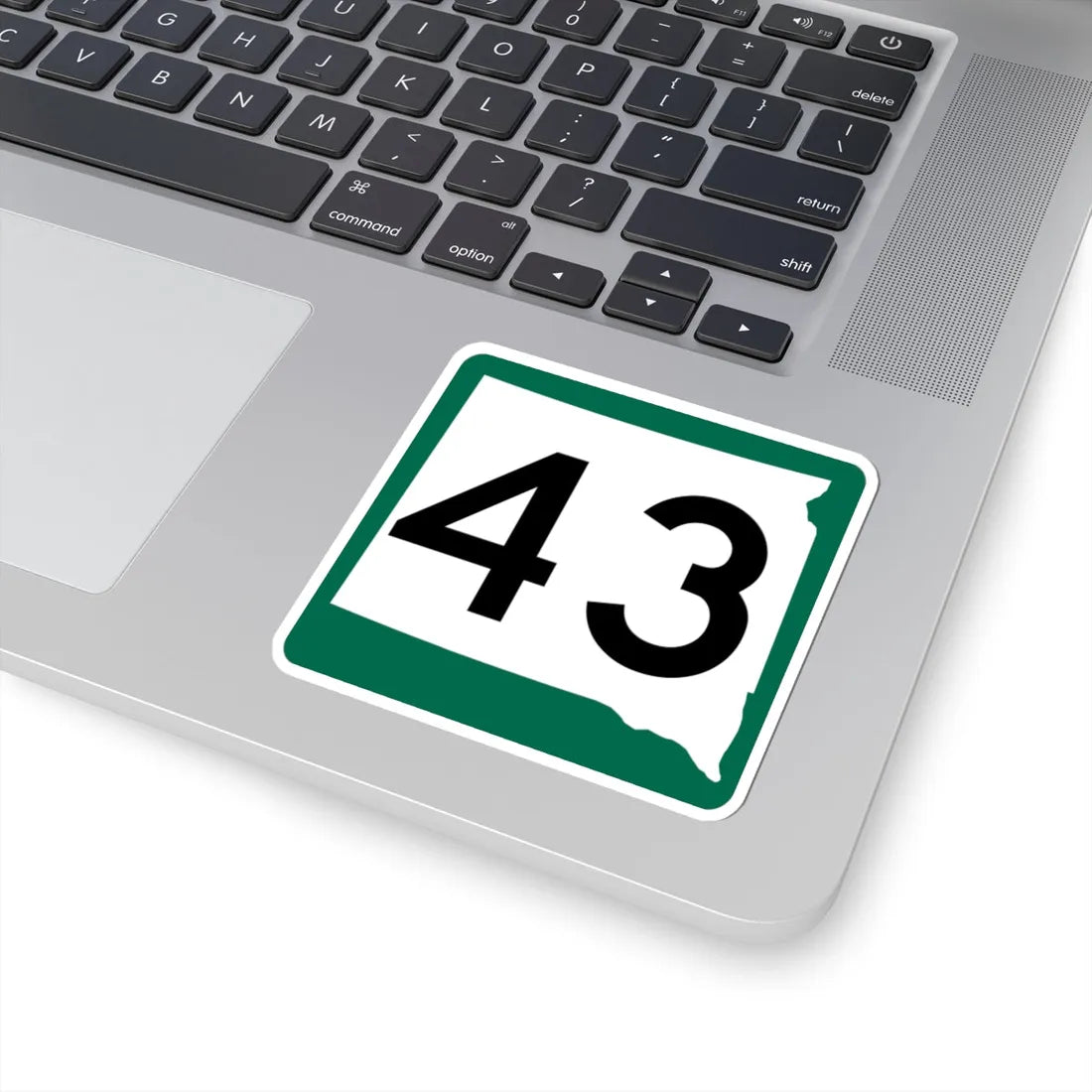 SD 43 (South Dakota) (Road Sign) STICKER Vinyl Kiss-Cut Decal - The Sticker Space