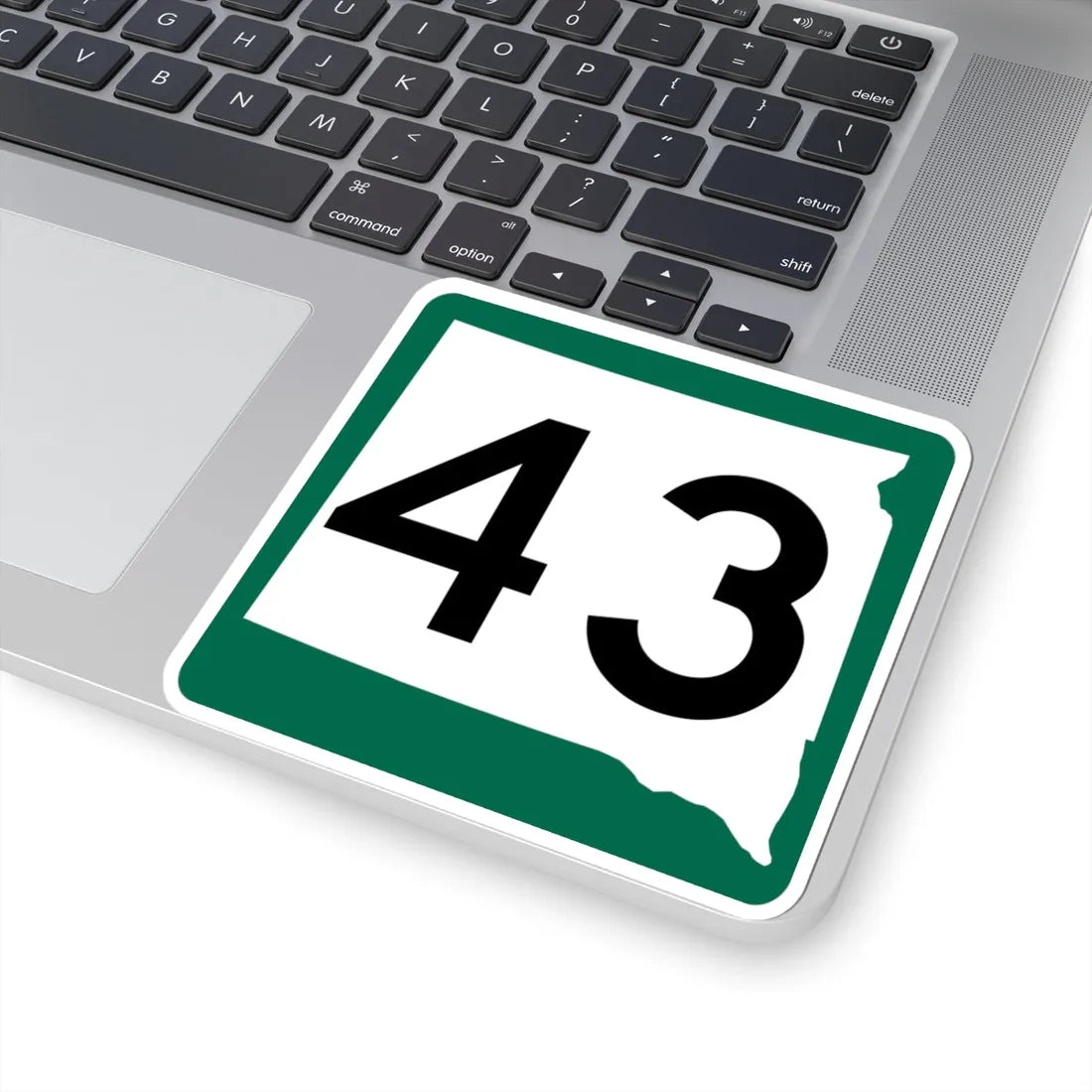 SD 43 (South Dakota) (Road Sign) STICKER Vinyl Kiss-Cut Decal - The Sticker Space