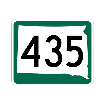 SD 435 (South Dakota) (Road Sign) STICKER Vinyl Kiss-Cut Decal 3 Inch White - The Sticker Space