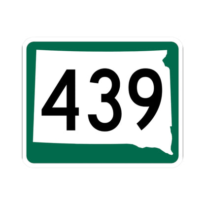 SD 439 (South Dakota) (Road Sign) STICKER Vinyl Kiss-Cut Decal 2 Inch White - The Sticker Space