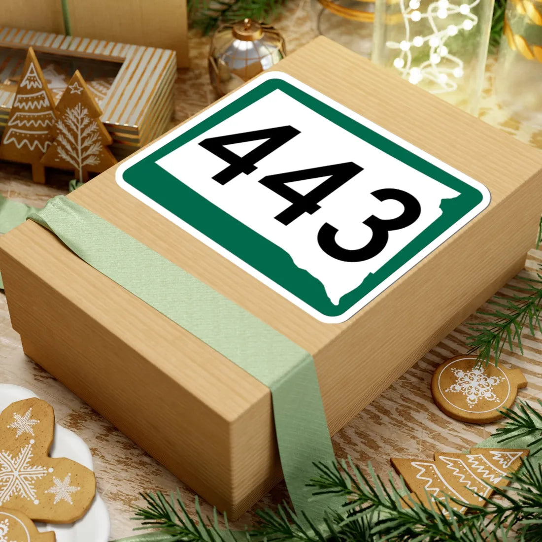 SD 443 (South Dakota) (Road Sign) STICKER Vinyl Kiss-Cut Decal - The Sticker Space