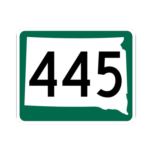 SD 445 (South Dakota) (Road Sign) STICKER Vinyl Kiss-Cut Decal 2 Inch White - The Sticker Space