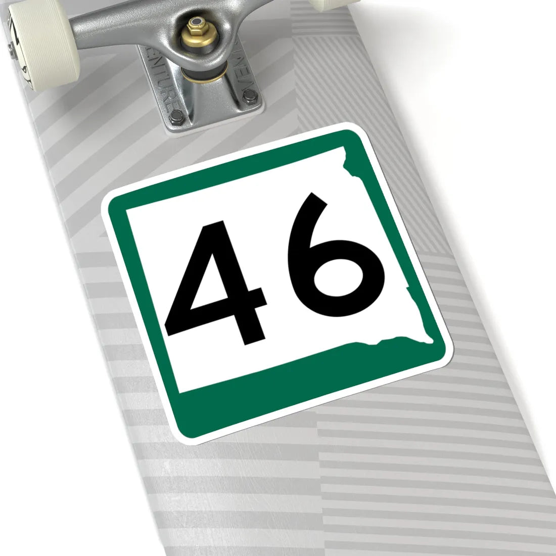SD 46 (South Dakota) (Road Sign) STICKER Vinyl Kiss-Cut Decal - The Sticker Space