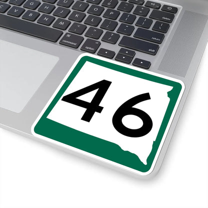 SD 46 (South Dakota) (Road Sign) STICKER Vinyl Kiss-Cut Decal - The Sticker Space