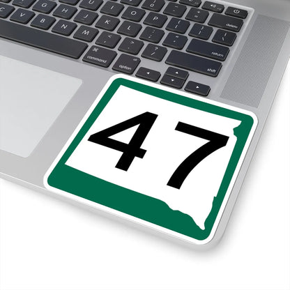 SD 47 (South Dakota) (Road Sign) STICKER Vinyl Kiss-Cut Decal - The Sticker Space