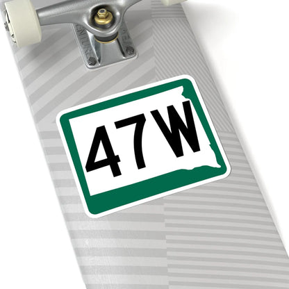 SD 47W (South Dakota) (Road Sign) STICKER Vinyl Kiss-Cut Decal - The Sticker Space