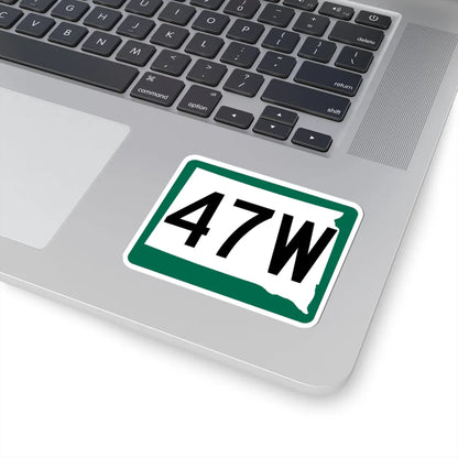 SD 47W (South Dakota) (Road Sign) STICKER Vinyl Kiss-Cut Decal - The Sticker Space