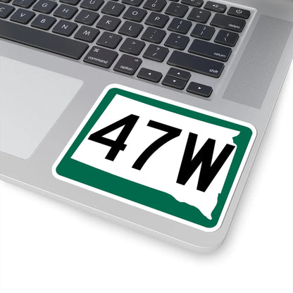 SD 47W (South Dakota) (Road Sign) STICKER Vinyl Kiss-Cut Decal - The Sticker Space