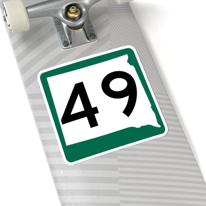 SD 49 (South Dakota) (Road Sign) STICKER Vinyl Kiss-Cut Decal - The Sticker Space