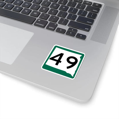 SD 49 (South Dakota) (Road Sign) STICKER Vinyl Kiss-Cut Decal - The Sticker Space