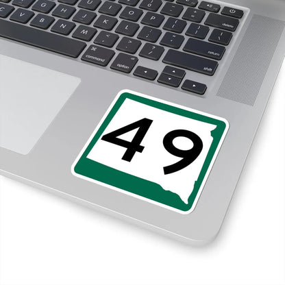 SD 49 (South Dakota) (Road Sign) STICKER Vinyl Kiss-Cut Decal - The Sticker Space