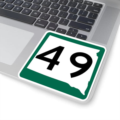 SD 49 (South Dakota) (Road Sign) STICKER Vinyl Kiss-Cut Decal - The Sticker Space