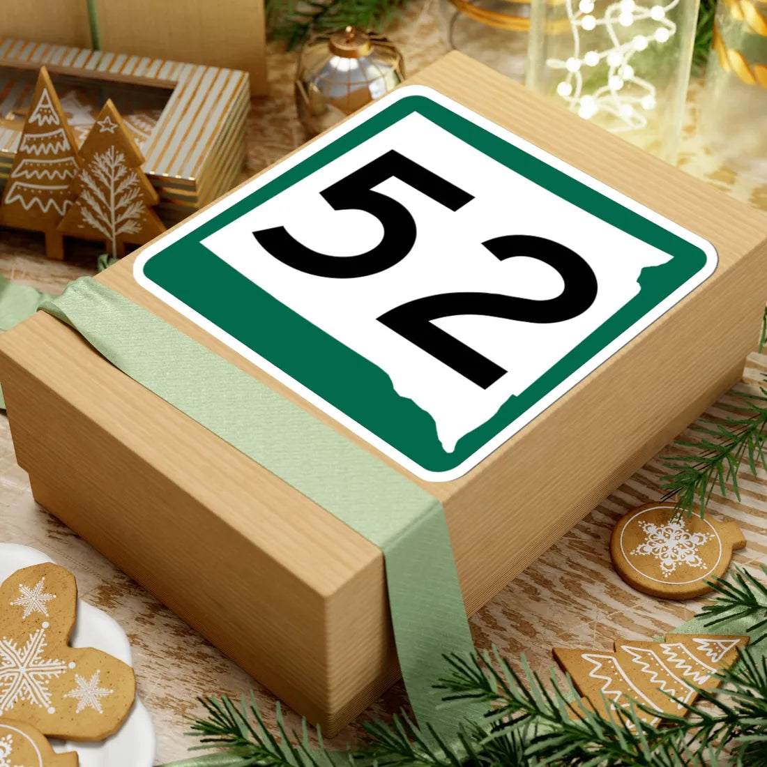 SD 52 (South Dakota) (Road Sign) STICKER Vinyl Kiss-Cut Decal - The Sticker Space