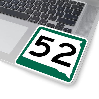 SD 52 (South Dakota) (Road Sign) STICKER Vinyl Kiss-Cut Decal - The Sticker Space