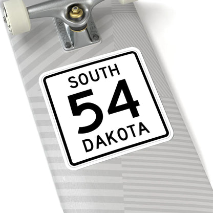 SD 54 1950 (South Dakota) (Road Sign) STICKER Vinyl Kiss-Cut Decal - The Sticker Space