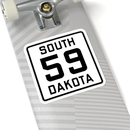 SD 59 1926 (South Dakota) (Road Sign) STICKER Vinyl Kiss-Cut Decal - The Sticker Space