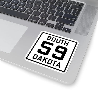 SD 59 1926 (South Dakota) (Road Sign) STICKER Vinyl Kiss-Cut Decal - The Sticker Space