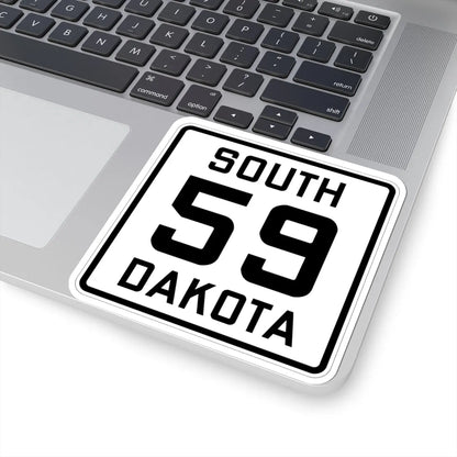 SD 59 1926 (South Dakota) (Road Sign) STICKER Vinyl Kiss-Cut Decal - The Sticker Space