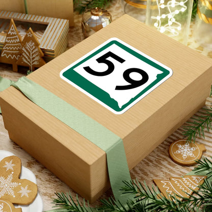 SD 59 (South Dakota) (Road Sign) STICKER Vinyl Kiss-Cut Decal - The Sticker Space