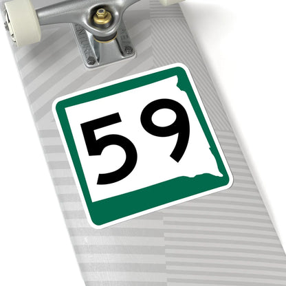 SD 59 (South Dakota) (Road Sign) STICKER Vinyl Kiss-Cut Decal - The Sticker Space