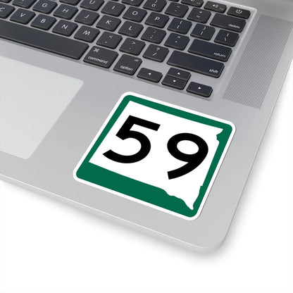 SD 59 (South Dakota) (Road Sign) STICKER Vinyl Kiss-Cut Decal - The Sticker Space