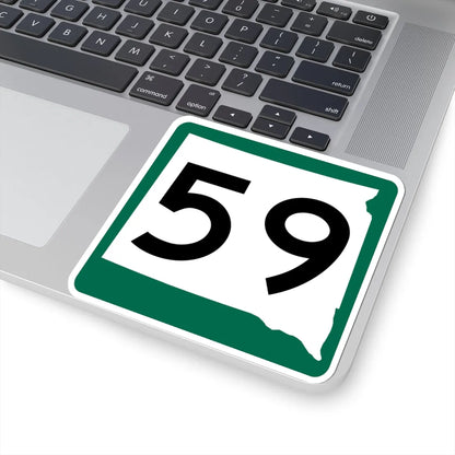SD 59 (South Dakota) (Road Sign) STICKER Vinyl Kiss-Cut Decal - The Sticker Space